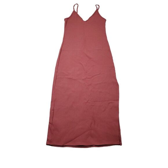 Abercrombie Soft A&F Collection Ribbed Seamless Side Slit Midi Dress Red Size XS - Picture 1 of 9